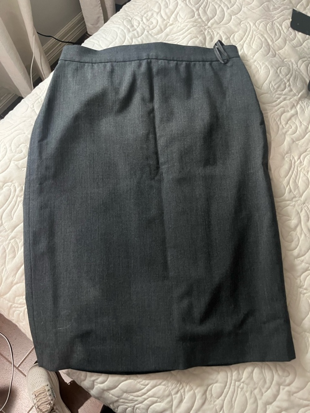 Lauren Ralph Lauren Wool Classic Pencil Skirt in Dark Gray Size 8